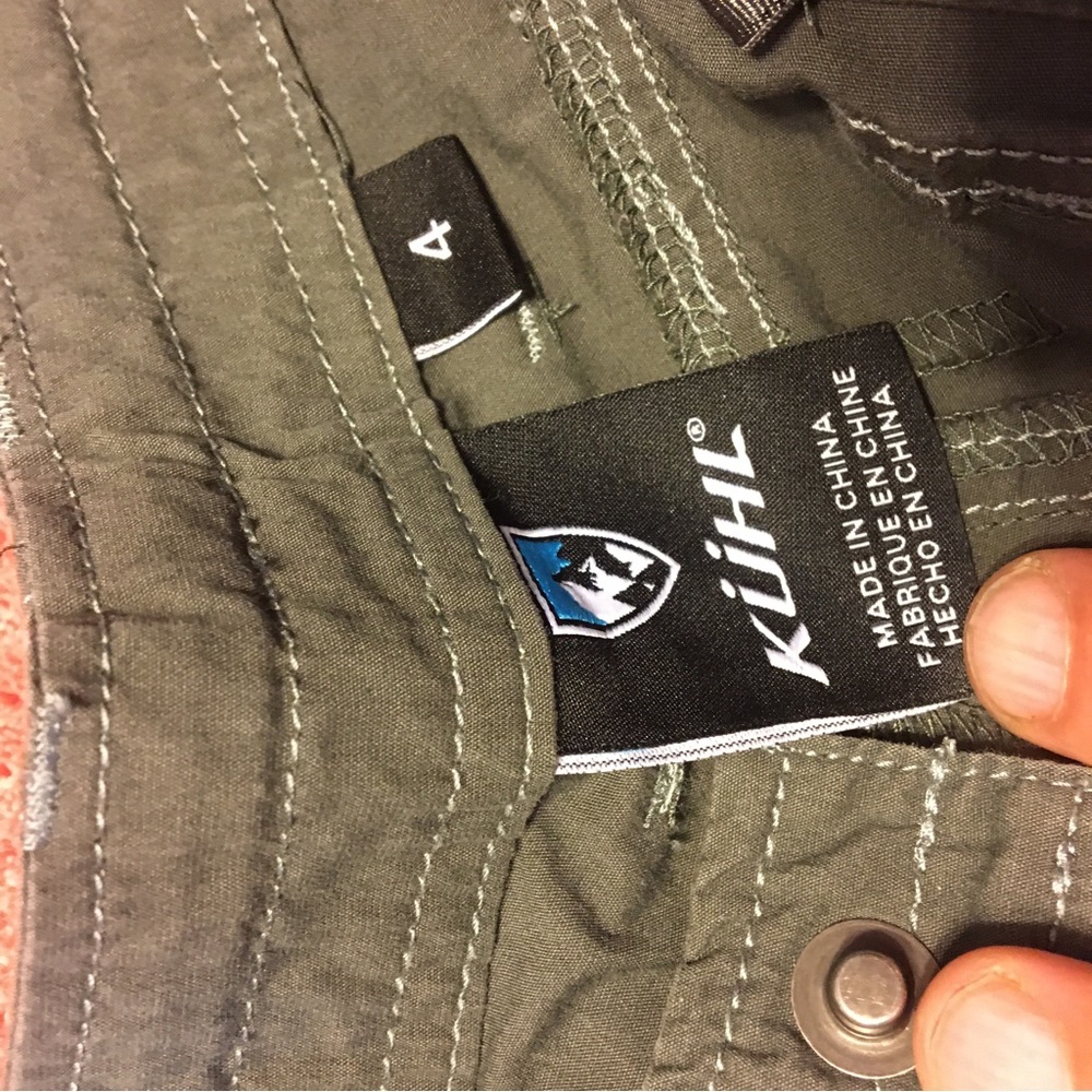 Kuhl Lightweight Cotton/Nylon Hiking Travel Pants/Capris, 4 - Picture 9 of 10